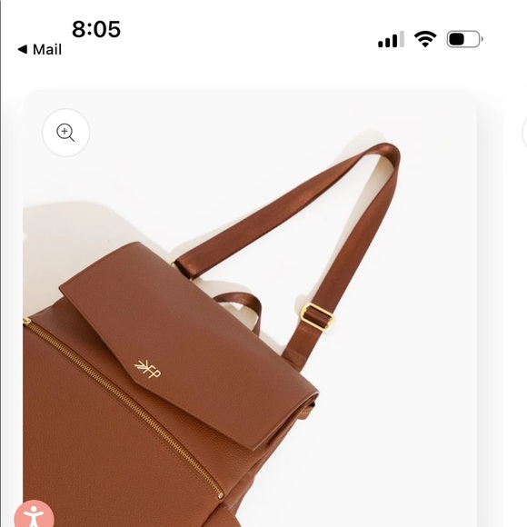 Freshly Picked cognac diaper bag/backpack main image 7